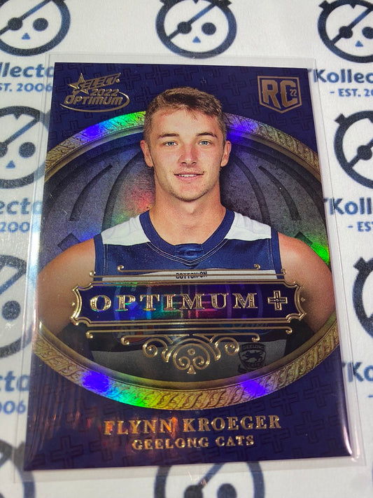 2022 AFL Optimum Flynn Kroger Optimum Plus Rookie RC #043/115 Cats OPP211