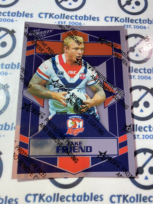 2012 NRL Select Dynasty Silver Parallel #SP164 Jake Friend Roosters
