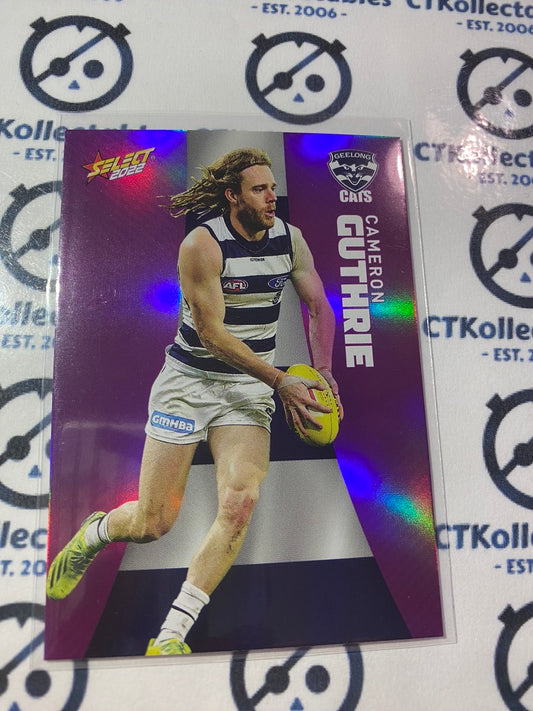 2022 AFL Footy Stars Purple Parallel - Cameron Guthrie PP66