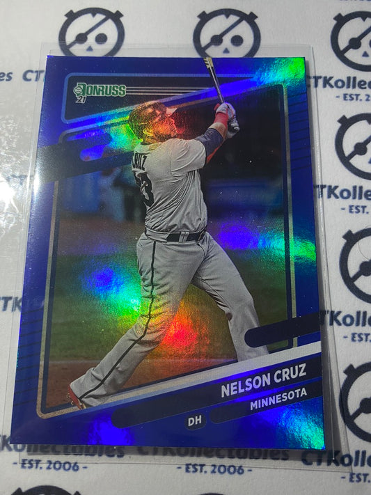 2021 Panini Donruss Baseball Nelson Cruz Blue Foil #120 Minnesota