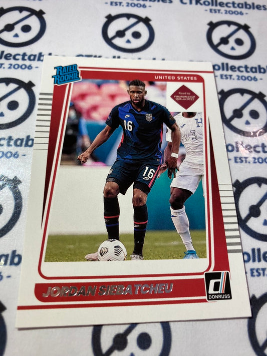 2021-22 Soccer Donruss Jorda Siebatcheu Rated Rookie #194 USA