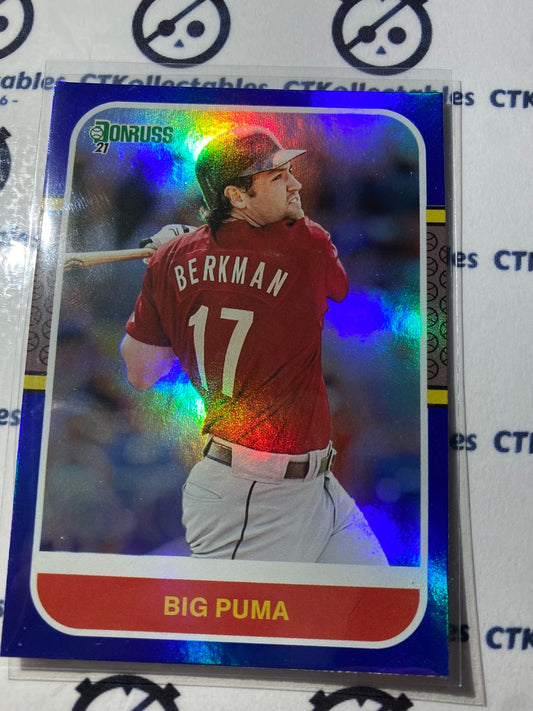 2021 Panini Donruss Baseball Lance Berkman 1987 Retro Blue Foil #223 Houston