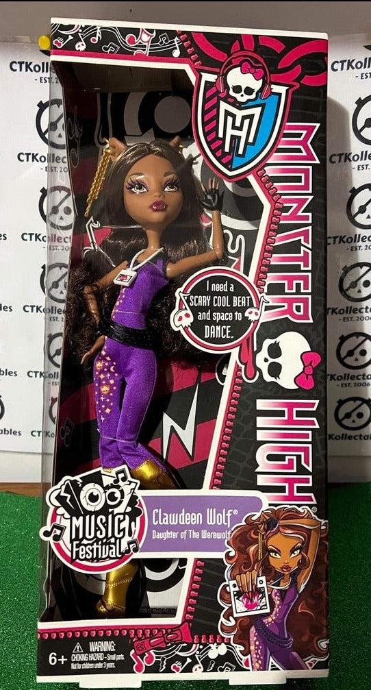 Clawdeen Wolf Music Festival Daughter of the Werewolf Monster High Doll