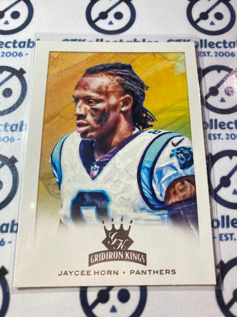 2021 NFL Chronicles Gridiron Kings Jaycee Horn Rookie Card #GK-36 Panthers