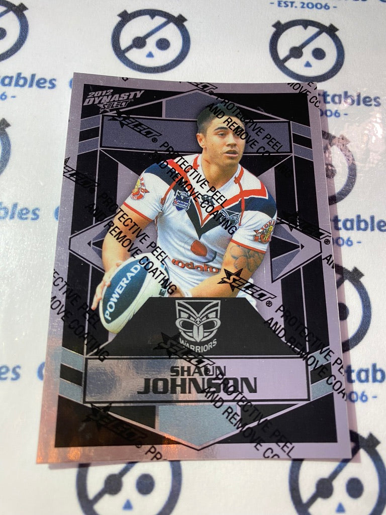 2012 NRL Select Dynasty Silver Parallel #SP175 Shaun Johnson Warriors