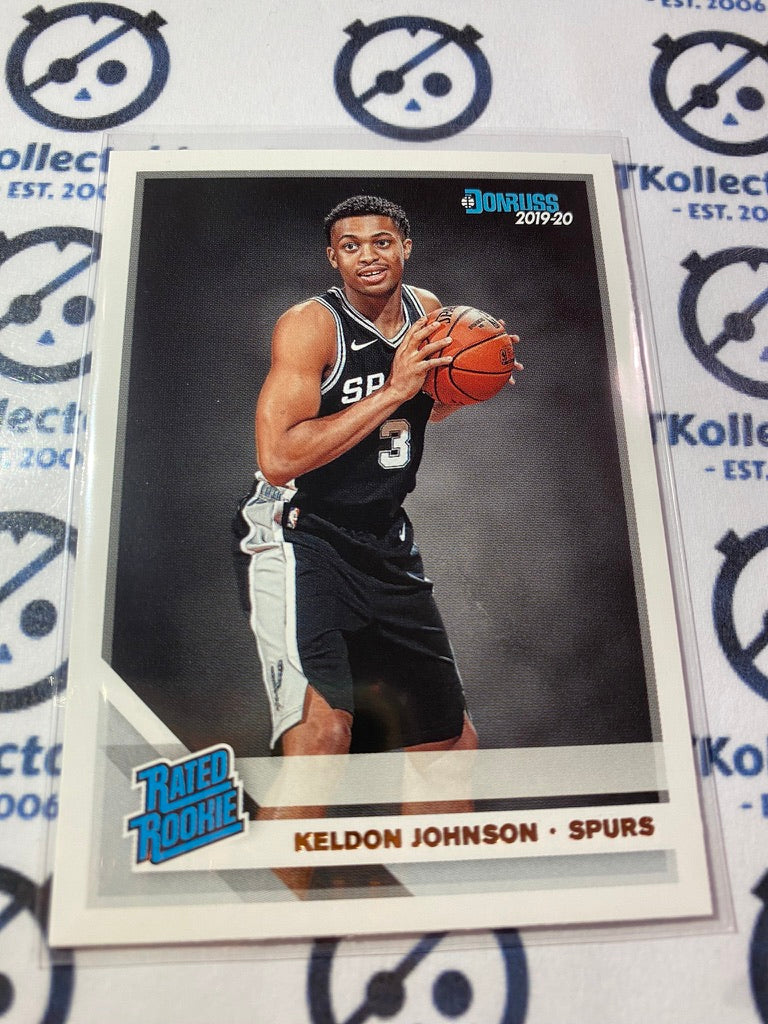 2019-20 NBA Panini Donruss Rated Rookie Keldon Johnson #227 Spurs