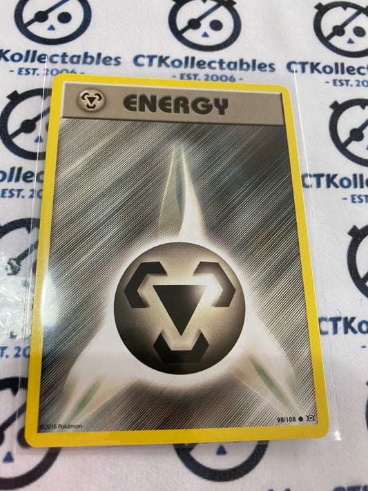 Metal Energy #98/108 Base Pokémon Card XY EVOLUTIONS