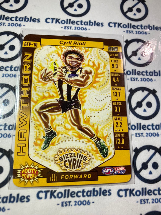 2017 AFL Teamcoach Glow Footy Powers #GFP-10 Cyril Rioli Hawks