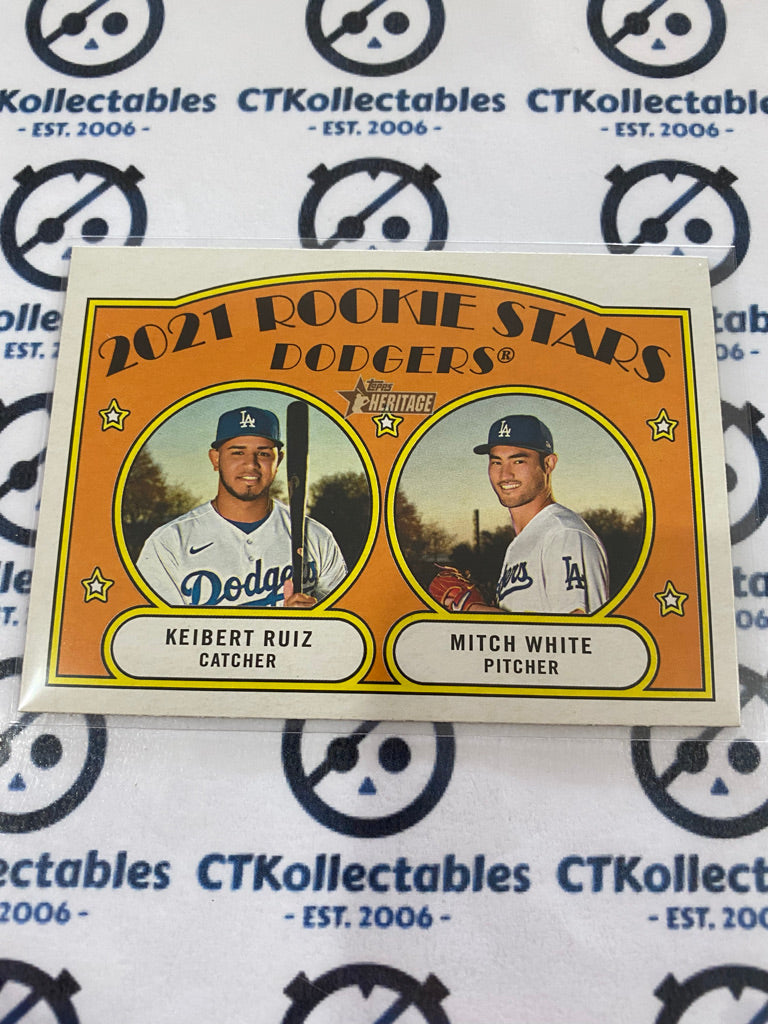 2021 MLB Heritage 2021 Rookie Stars Dodgers Ruiz/ White #357