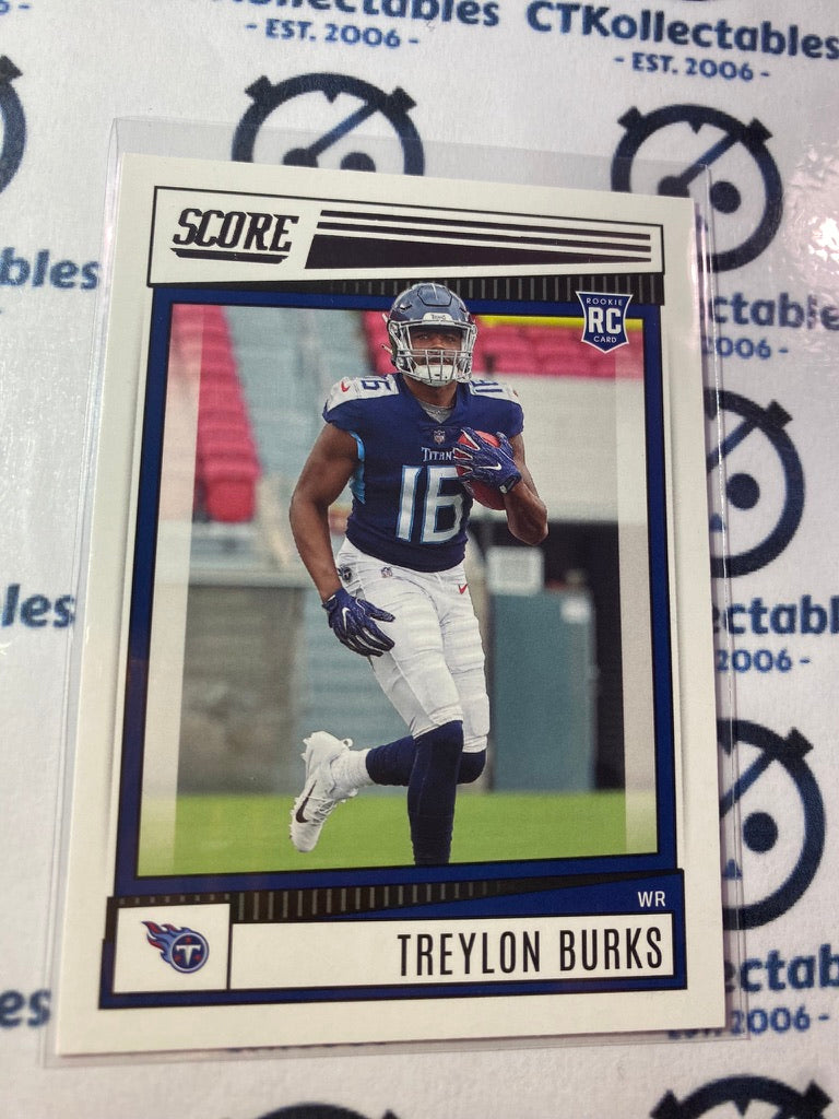 2022 NFL Panini Score Treylon Burks Rookie Card RC #380 Titans
