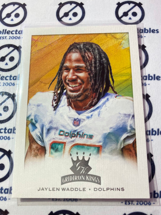 2021 NFL Chronicles Gridiron Kings Jaylen Waddle Rookie Card #GK-26 Dolphins