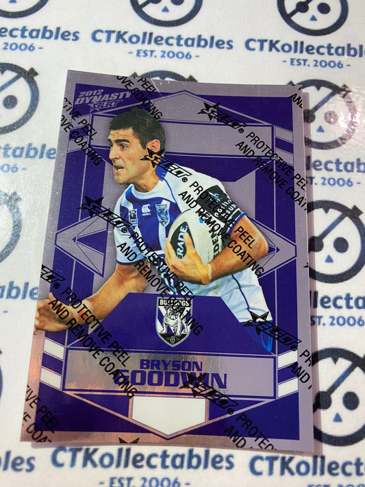 2012 NRL Select Dynasty Silver Parallel #SP32 Bryson Goodwin Bulldogs