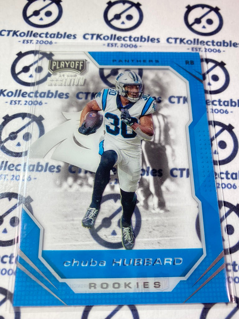 2021 NFL Chronicles Playbook Momentum Chuba Hubbard rookie card RC #PMR-30