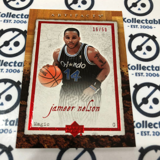 2007-08 Upper Deck Artifacts Red Jameer Nelson #16/50 Magic