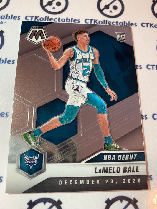 2020-21 NBA Mosaic NBA DEBUT Lamelo Ball RC #262 Hornets