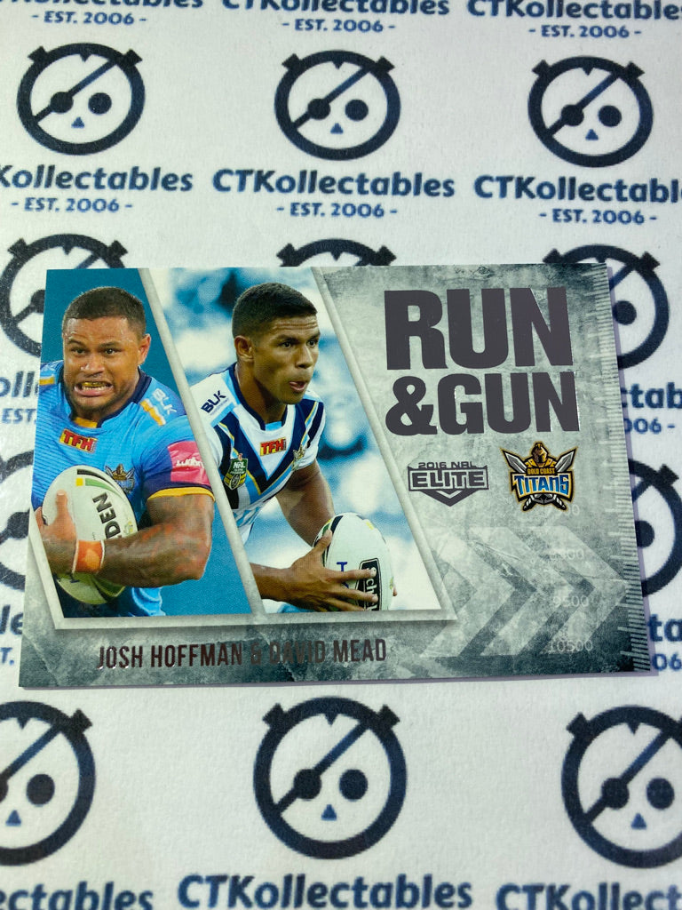 2016 NRL Traders Run & Gun Hoffman/Mead RG9/32 Titans