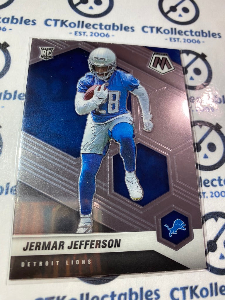 2021 Panini NFL Mosaic Jermar Jefferson rookie card base #375 Lions