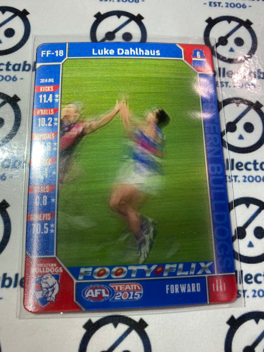 2015 AFL Teamcoach Footy Flix #FF-18 Luke Dahlhaus Bulldogs