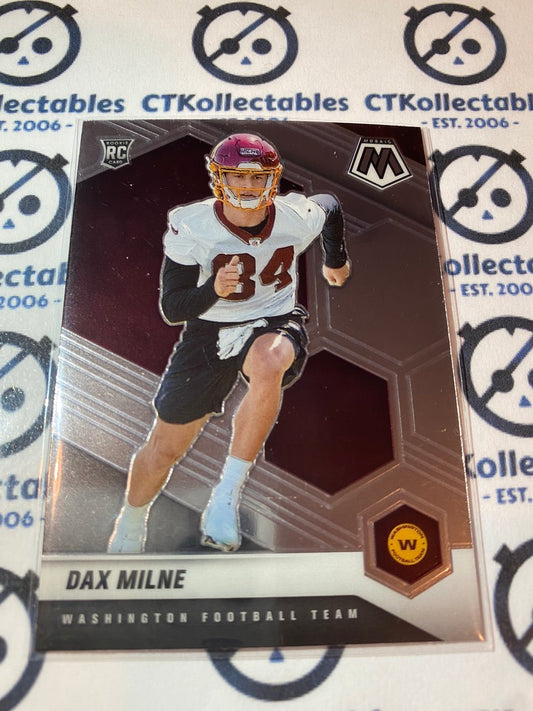 2021 Panini NFL Mosaic Dax Wilne rookie RC #400 Washington