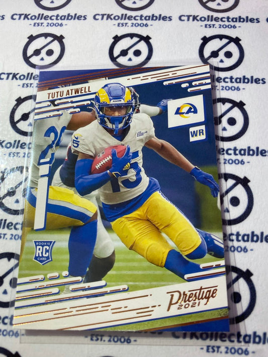 2021 NFL Chronicles Prestige Tutu Atwell Rookie Card RC #222 Rams