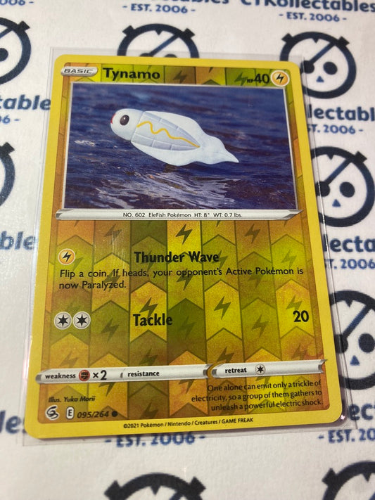 Tynamo Reverse Holo #095/264 2021 Sword & Shield Fusion Strike Pokemon Card