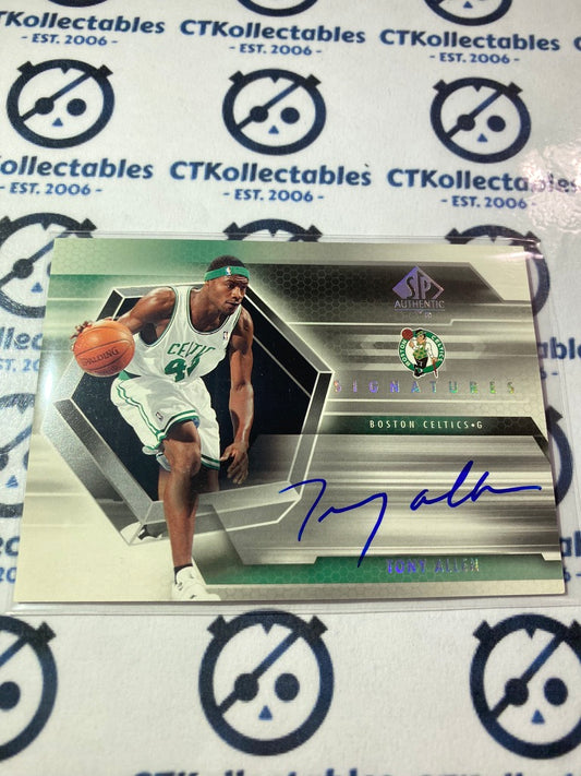 2004-05 Upper Deck SP Authentic Tony Allen signature Celtics