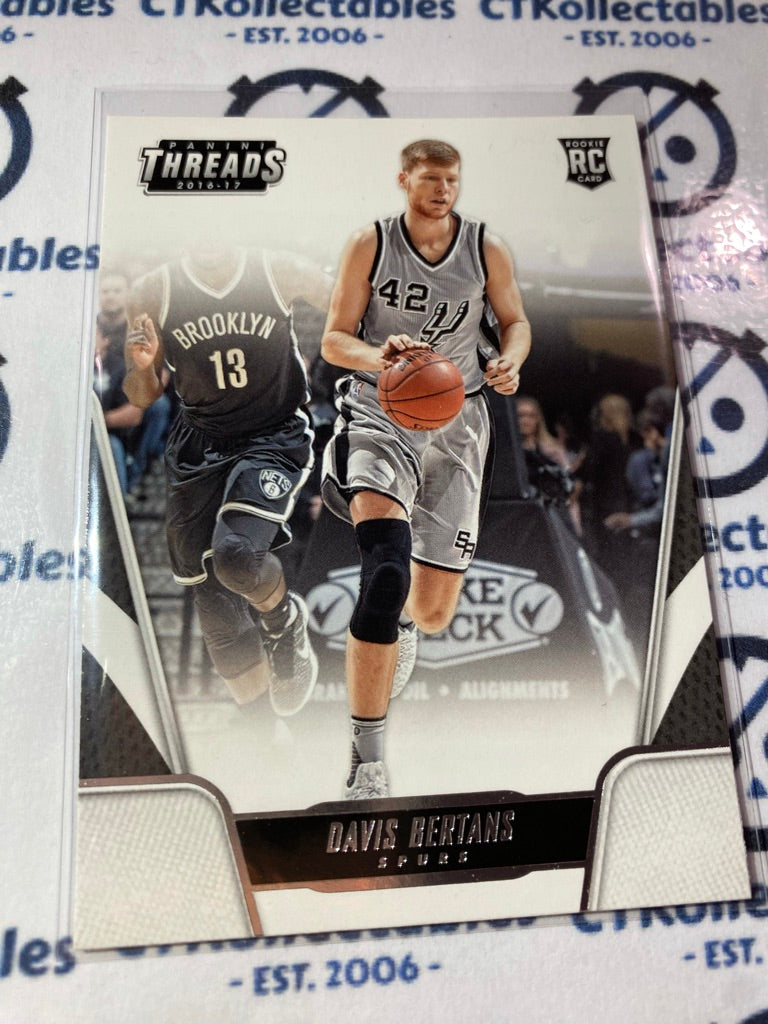 2016-17 Panini NBA Threads Davis Bertans Rookie Card RC #173 Spurs