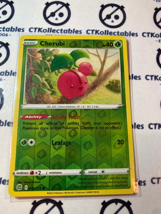Cherubi #012/172 Reverse Holo Pokémon Card Brilliant Stars