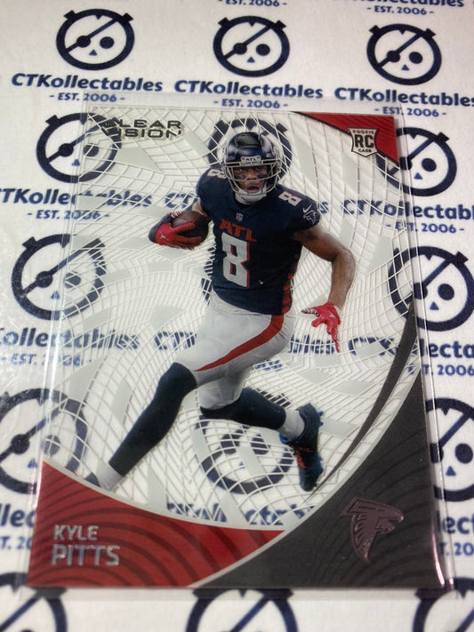 2021 NFL Chronicles Clear Vision Kyle Pitts rookie card RC #CVR-4