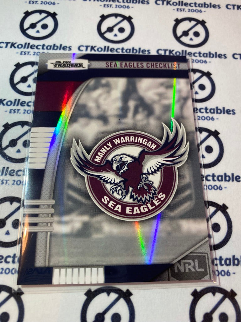 2022 TLA NRL Traders Silver Parallel - PS 051 Sea Eagles Checklist