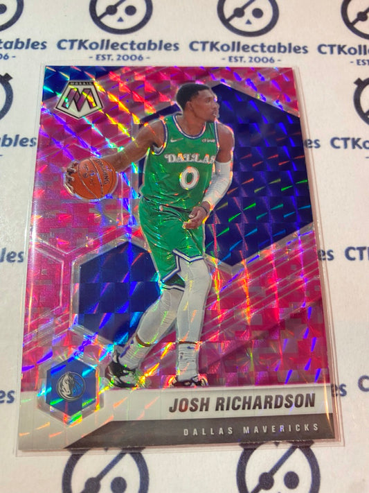 2020-21 NBA Mosaic Pink Prizm Josh Richardson #148 Mavericks