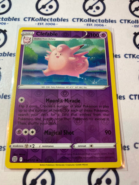Clefable #054/172 Reverse Holo Pokémon Card Brilliant Stars