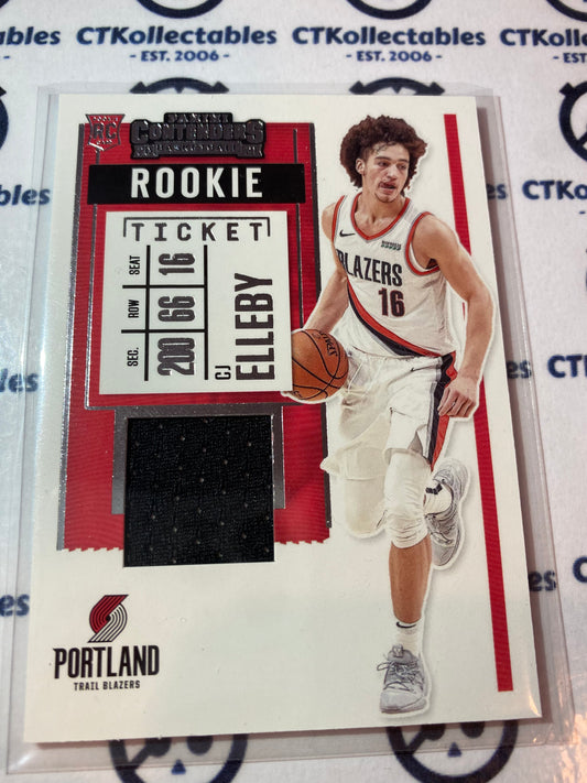 2020-21 NBA Contenders CJ Elleby Rookie Ticket Swatches Portland