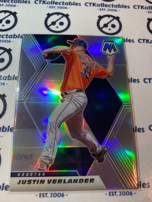 2021 Panini MLB Mosaic silver Prizm #112 justin verlander Houston