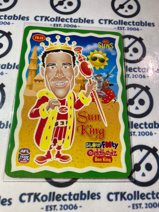 2021 AFL Teamcoach Ben King Glow Oddbodz FB-15 Suns