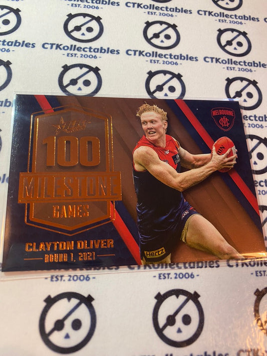 2022 AFL Footy Stars Milestone 100 games - Clayton Oliver MG48