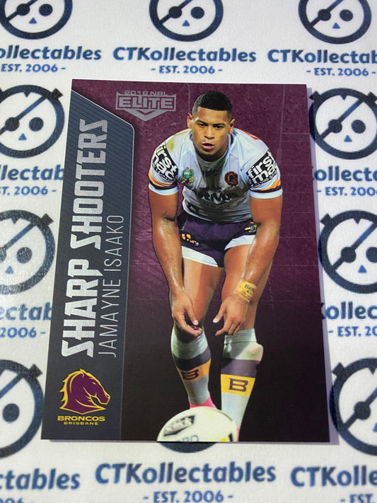 2018 NRL Elite Sharp Shooters Jamayne Isaako SSH 1/32 Broncos