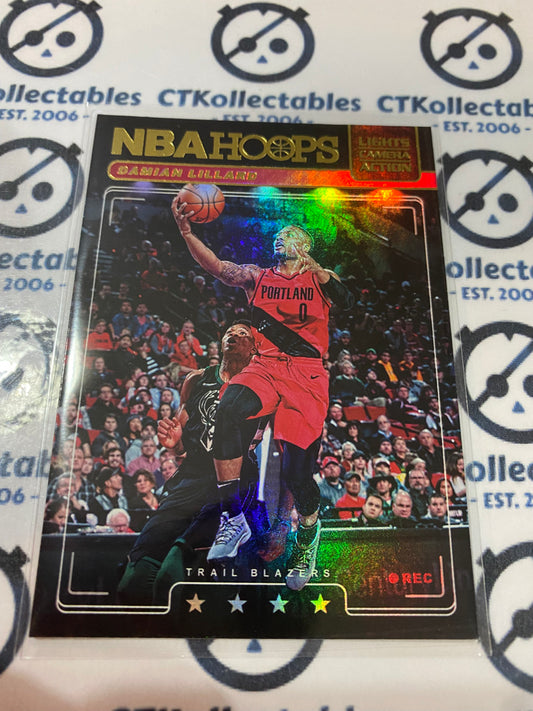 2018-19 PANINI Hoops Damian Lillard Lights Camera Action HOLO #LCA-12