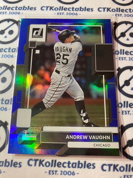 2022 Panini Donruss Baseball Andrew Vaughn Blue Foil #89 Chicago