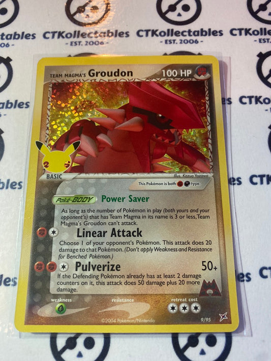 Team Magma's Groudon #9/95 Pokemon Celebrations 25th Anniversary