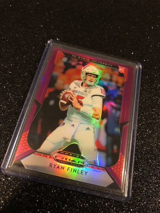 Ryan Finley Prizm Purple  RC #107 2019 Prizm draft picks