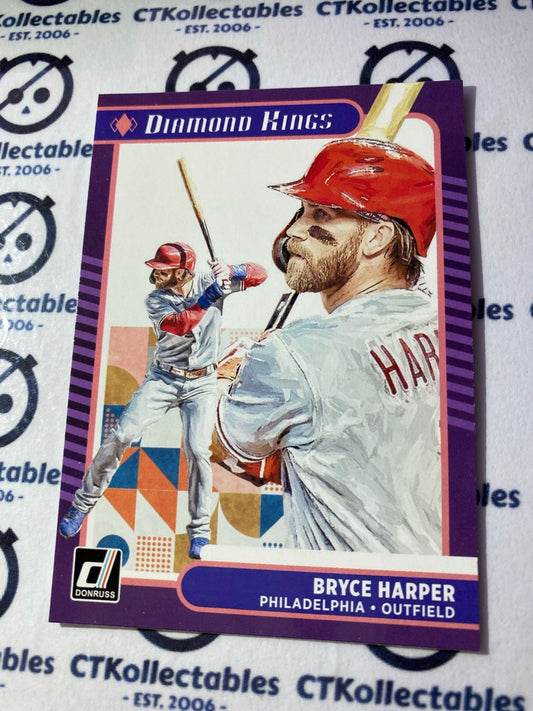 2021 Panini Donruss Baseball Bryce Harper Diamond Kings #18 Philadelphia
