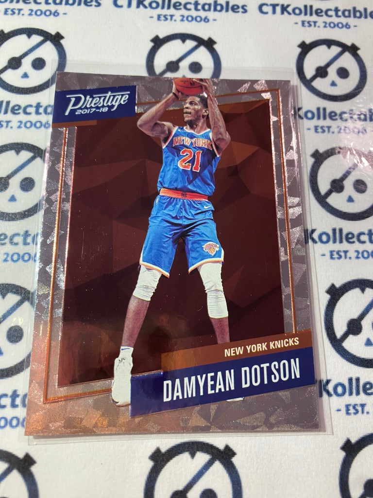 2017-18 Panini NBA Prestige Damyean Dotson Micro Etch Rookies #42 Knicks