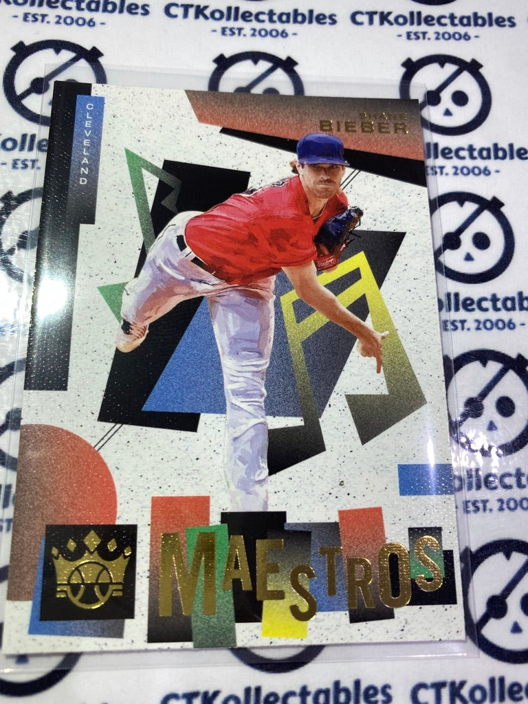 2022 Panini Diamond Kings Baseball Shane Bieber Maestros #M-12 Cleveland