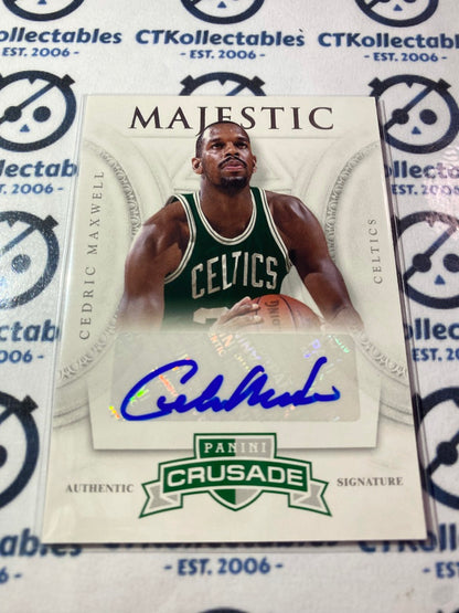 2012-13 NBA Panini Crusade Cedric Maxwell Majestic Auto #62 Celtics