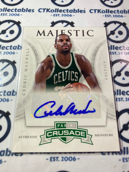 2012-13 NBA Panini Crusade Cedric Maxwell Majestic Auto #62 Celtics