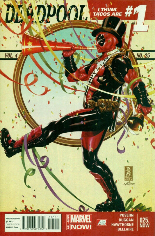 DEADPOOL # 25 I THINK TACOS ARE #1 MARVEL COMIC BOOK  MATURE READERS  2014