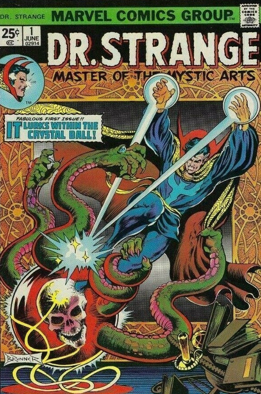 DR. STRANGE # 1 MASTER OF THE MYSTIC ARTS  1ST APPEARANCE OF SILVER DAGGER MARVEL COMIC BOOK  1974