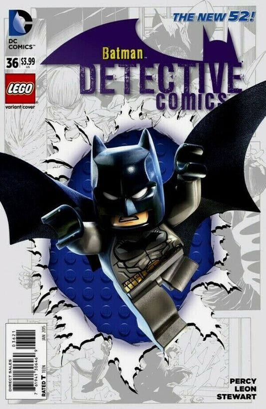 BATMAN DETECTIVE COMICS # 36 LEGO VARIANT COVER DC  COMIC BOOK 2015