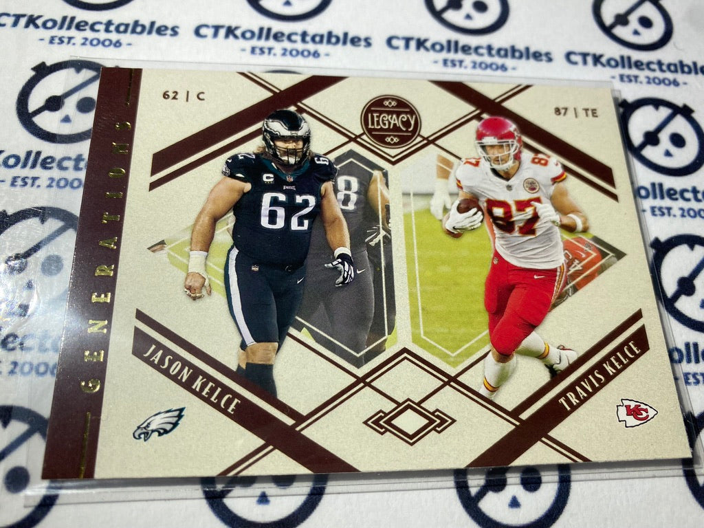 2021 NFL Panini Legacy Generations Jason Kelce/Travis Kelce #G-6 Eagles/Chiefs